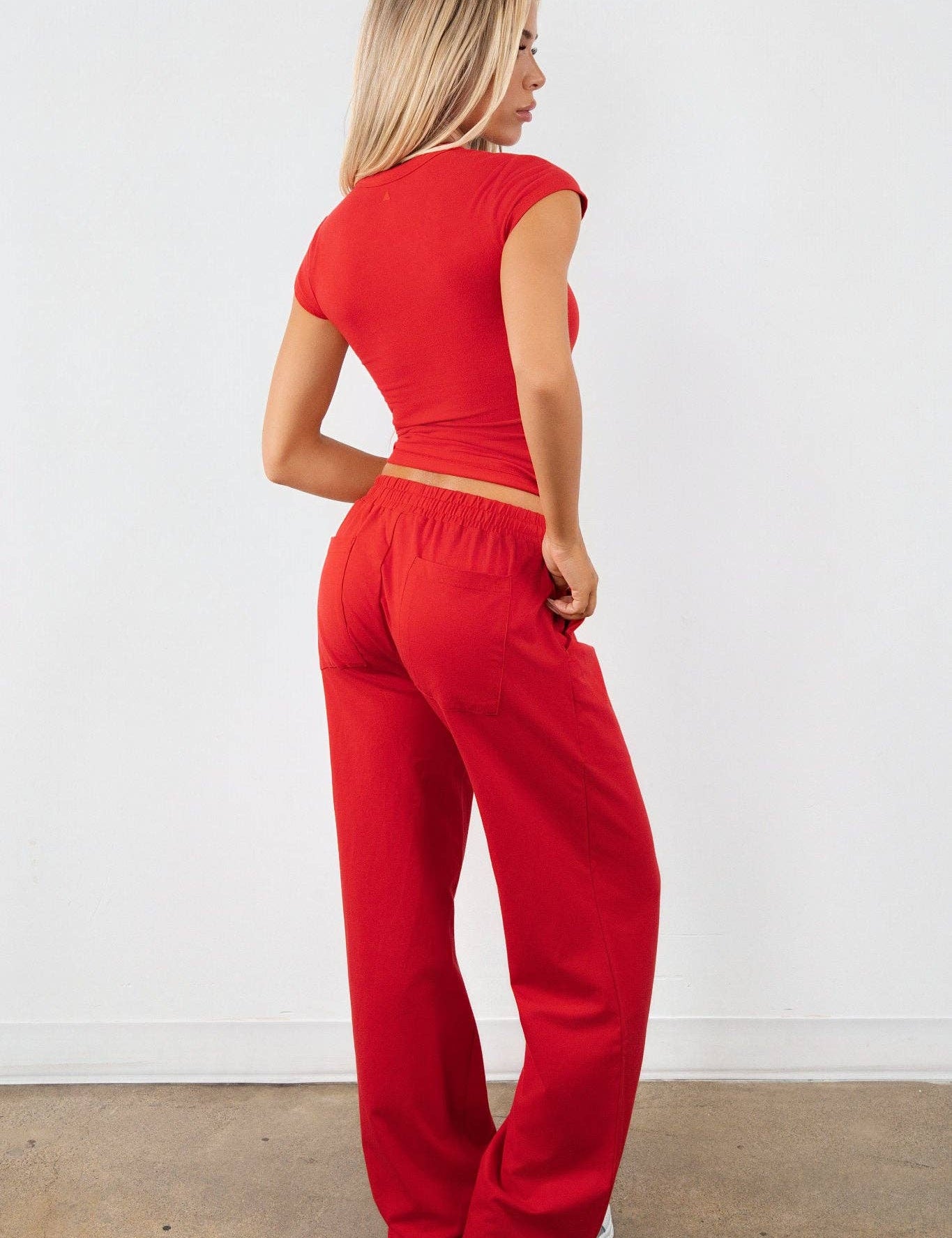 Vitality Essence Weekend Pant - Poppy