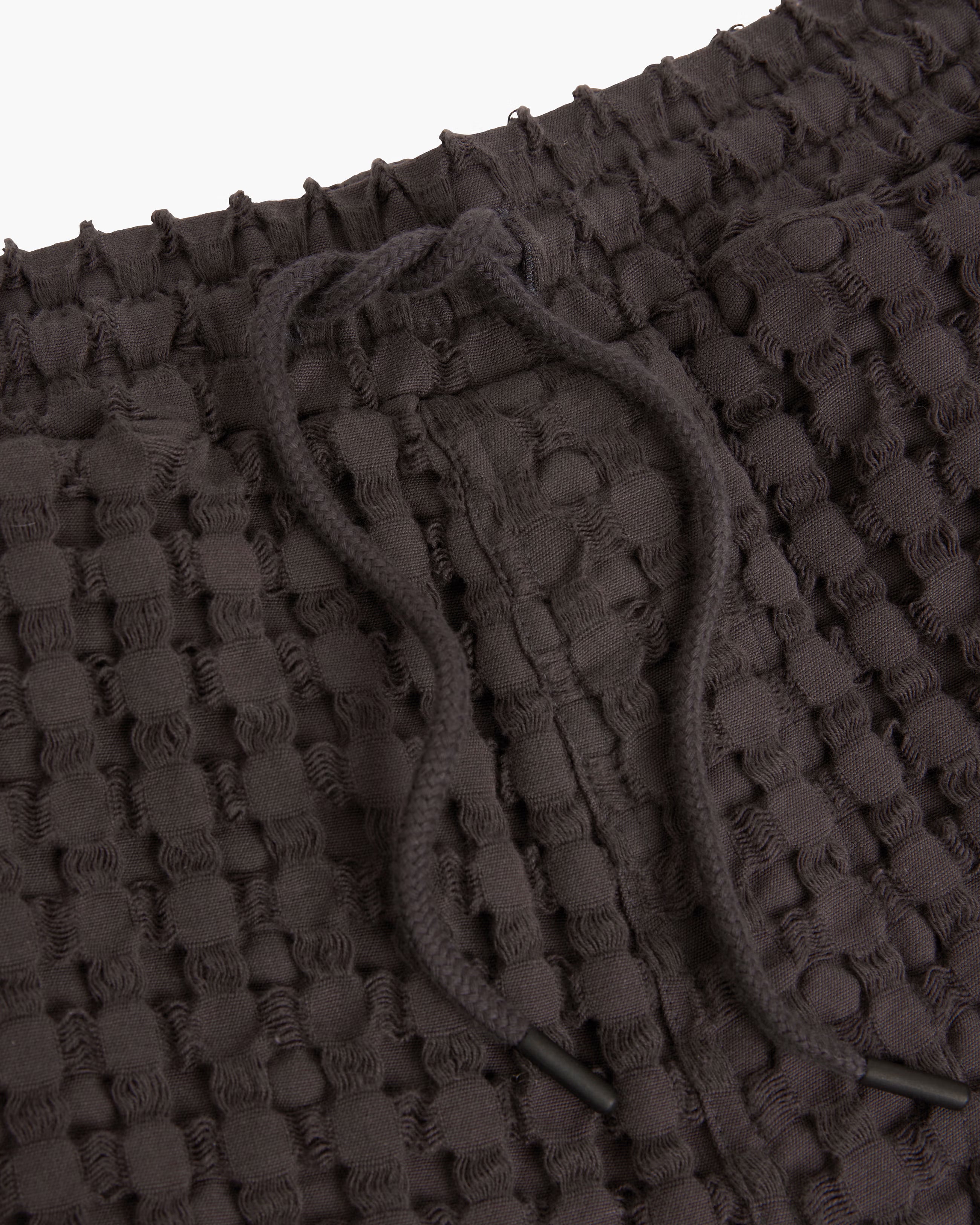 Nearly Black Porto Waffle Shorts