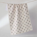 Folk Pixel White Tea Towel