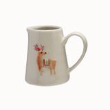 Stoneware Creamer with Holiday Animal