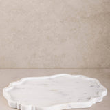 Cascade Scalloped Marble Tray