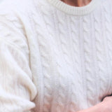 Cashmere Cable Short Sleeve Sweater