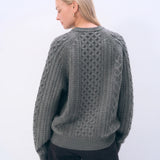 Cashmere Cable Crewneck