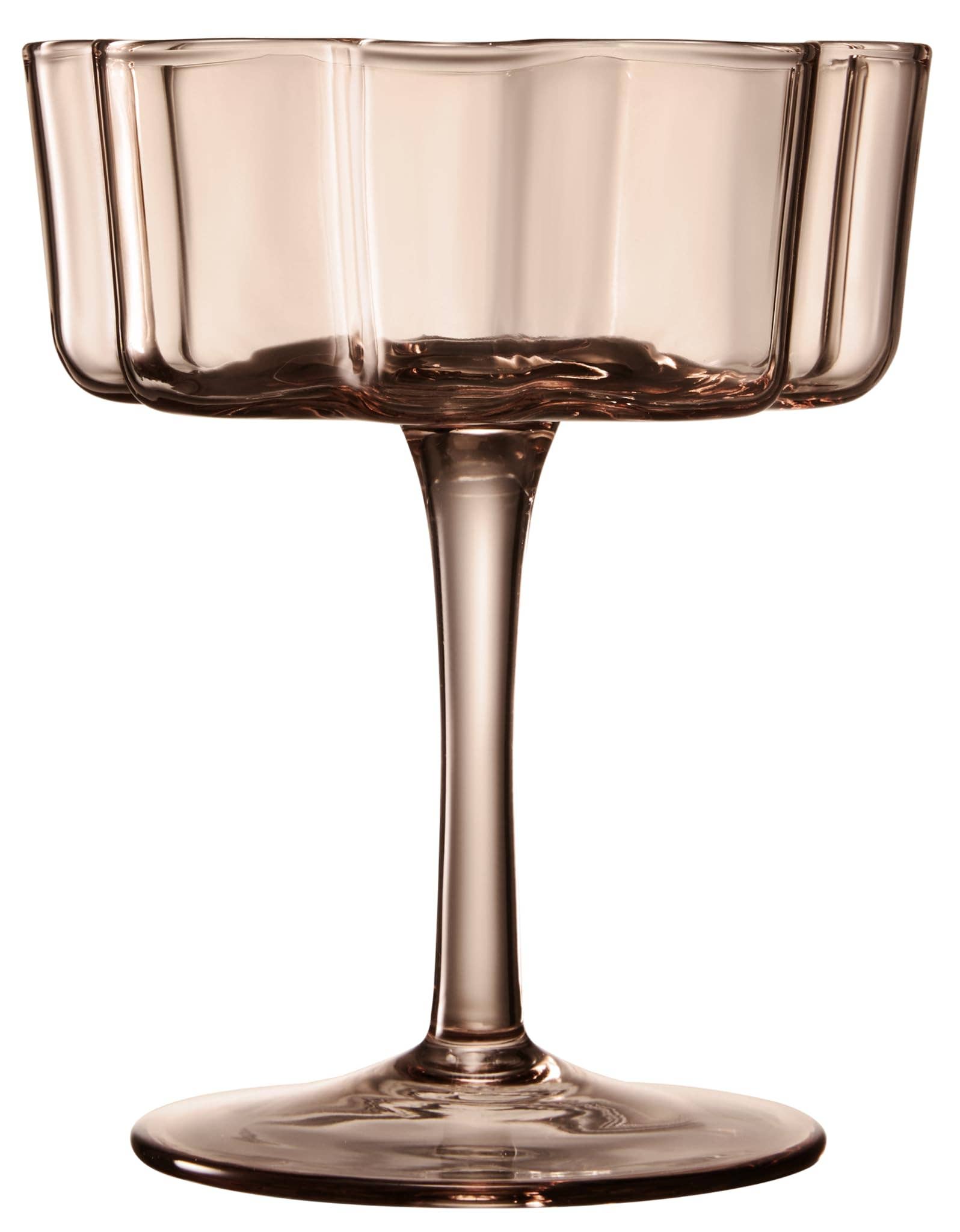 Flower Wave Coupe Cocktail Glasses
