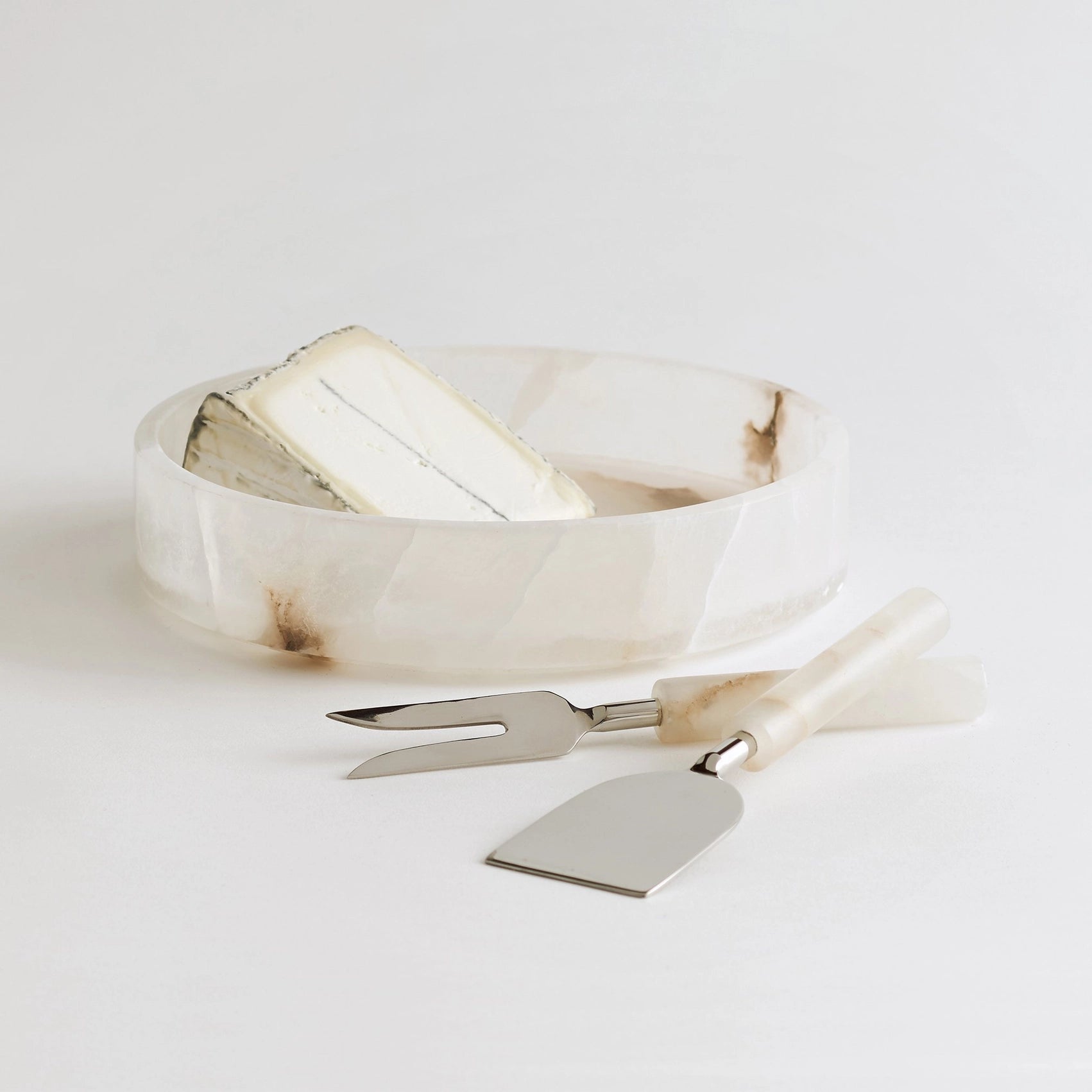 Santo Alabaster Cheese Tools | Set of 2