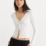 The Rib V Neck Cardigan