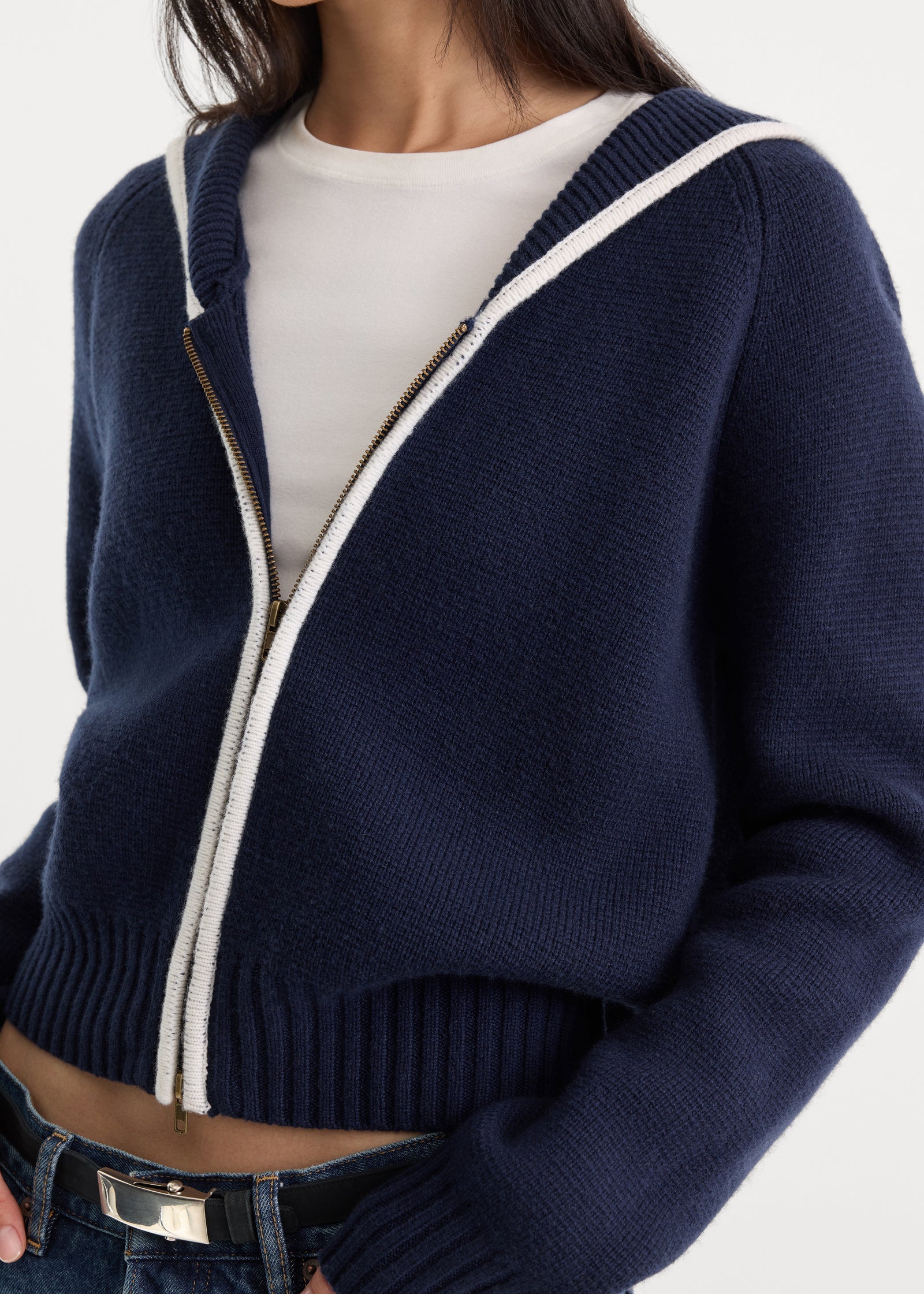The Knit Sailor Zip Up
