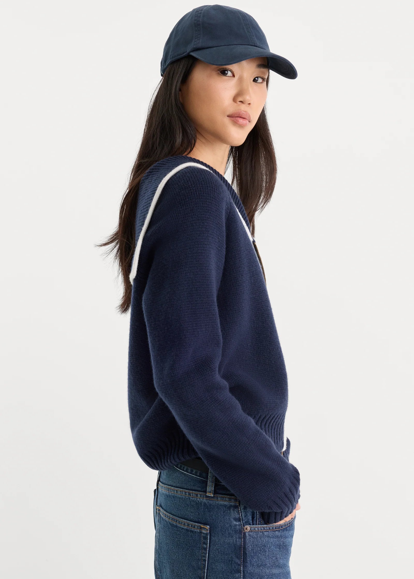 The Knit Sailor Zip Up