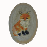 Hand-Painted Stoneware Dish