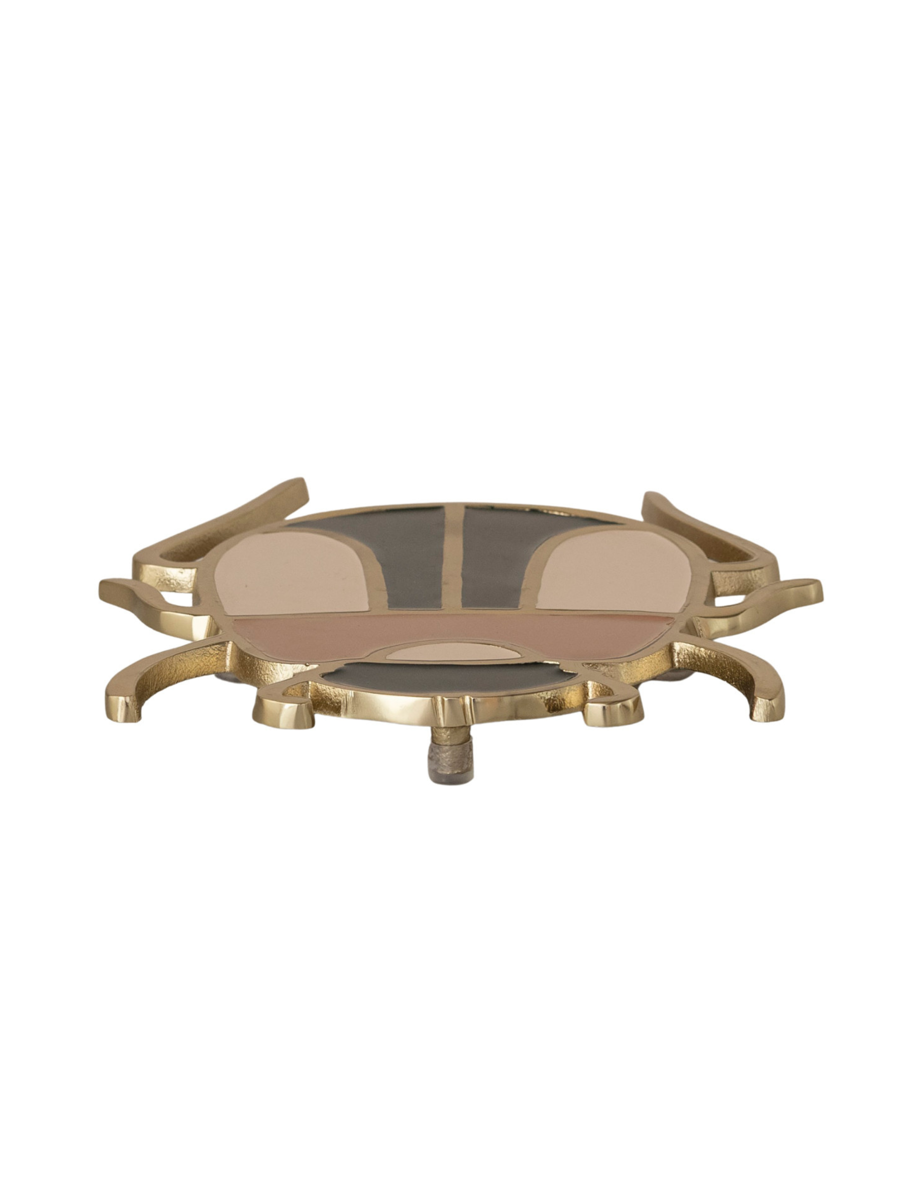 Enameled Cast Aluminum Beetle Shaped Trivet