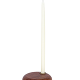 Mango Wood & Metal Taper Holder