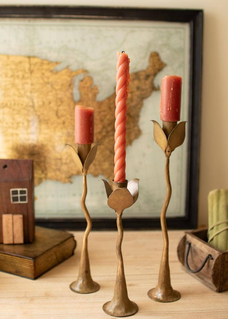 Tulip Taper Candle Holders