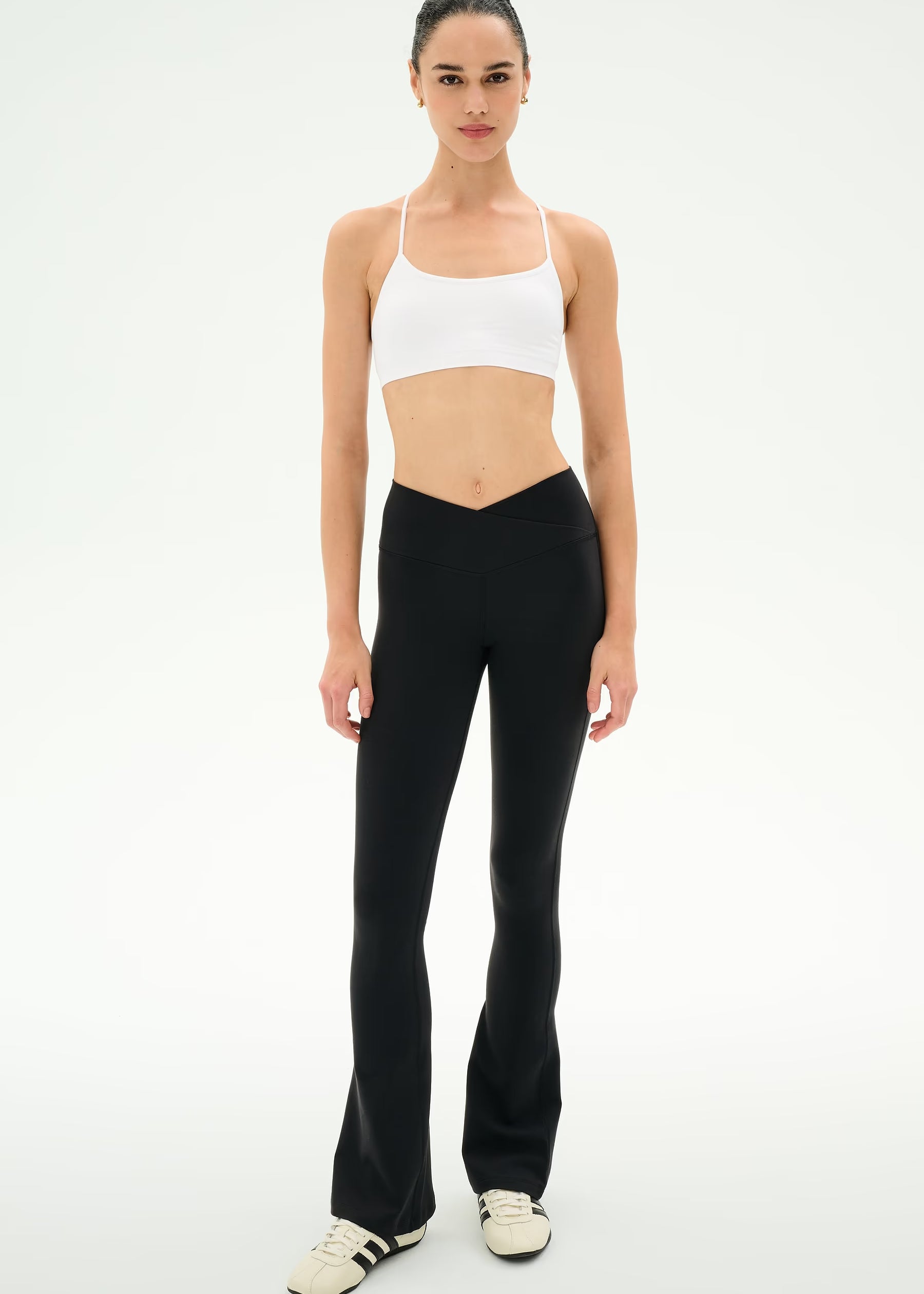 Raquel Crossover Supplex Flare Legging