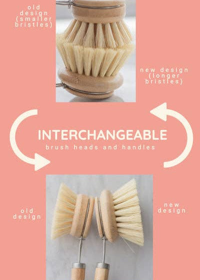 Long Handle Dish Brush with Replaceable Head