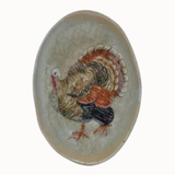 Hand-Painted Stoneware Dish