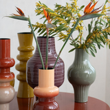 Enameled Metal Indoor/Outdoor Vase