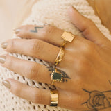 Ramona Ring - Raw Emerald