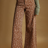 Floral Print Stretched Pants