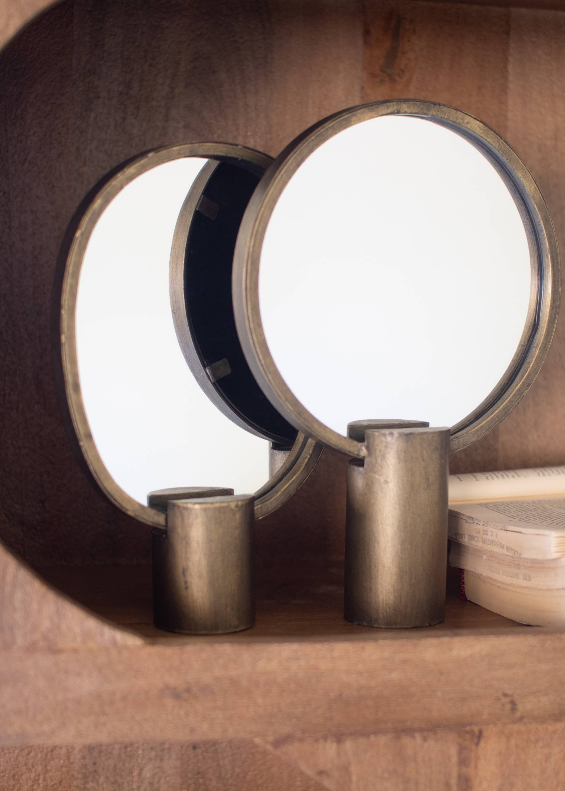 Antique Gold Tabletop Mirror