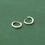 Classic 12mm Hinged Huggie Hoop Earrings