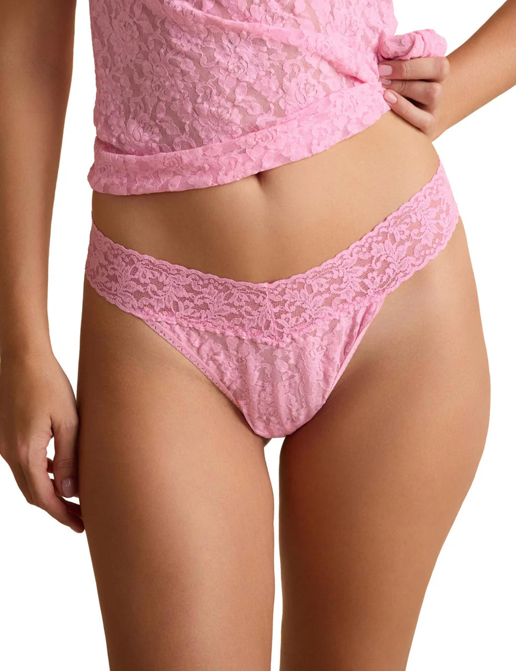 Signature Lace Original Rise Thong