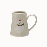 Stoneware Creamer with Holiday Animal