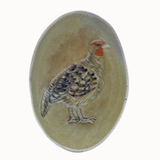 Hand-Painted Stoneware Dish