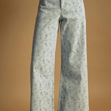 Floral Print Stretched Pants