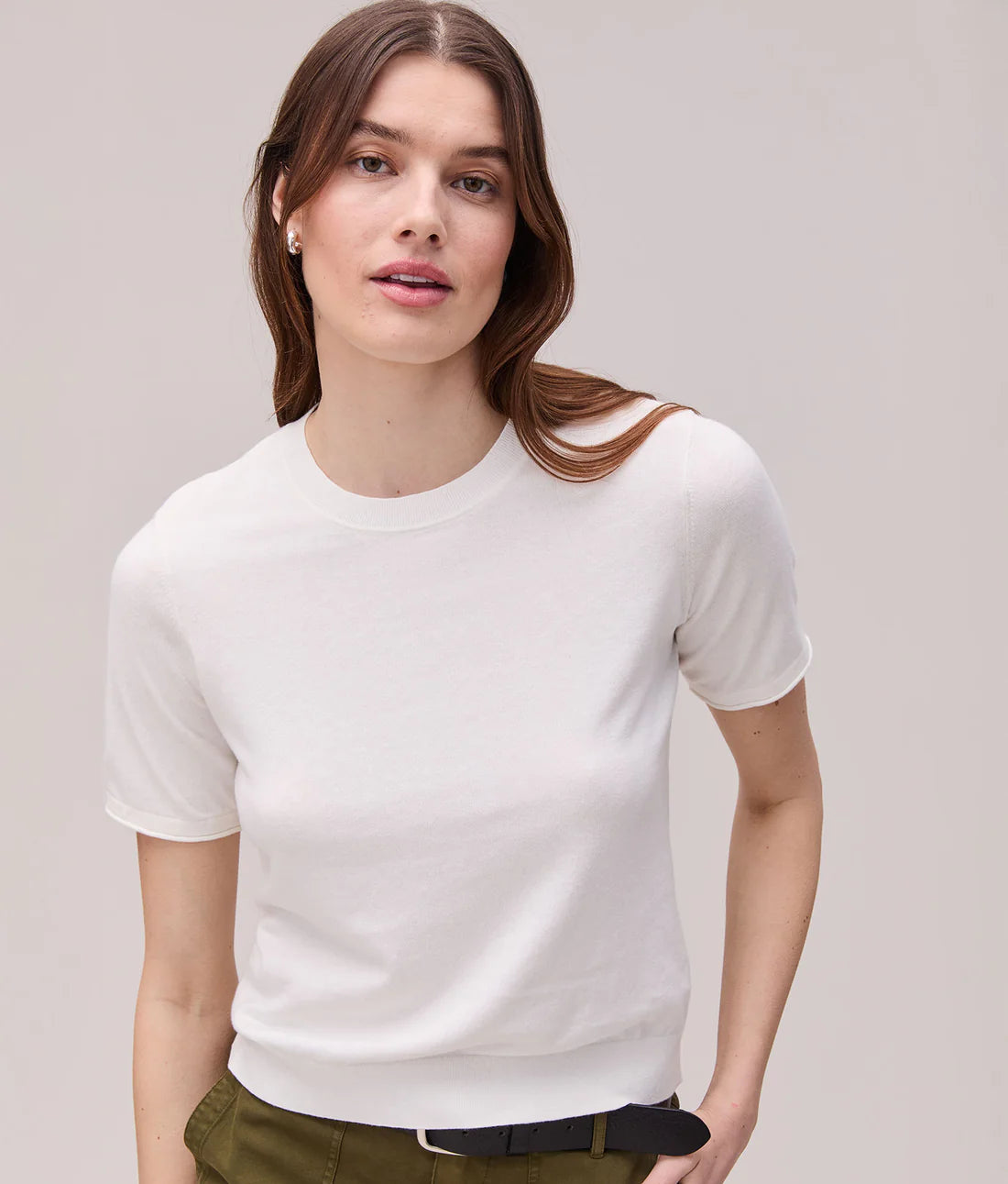 The Washable Cotton Silk Tee