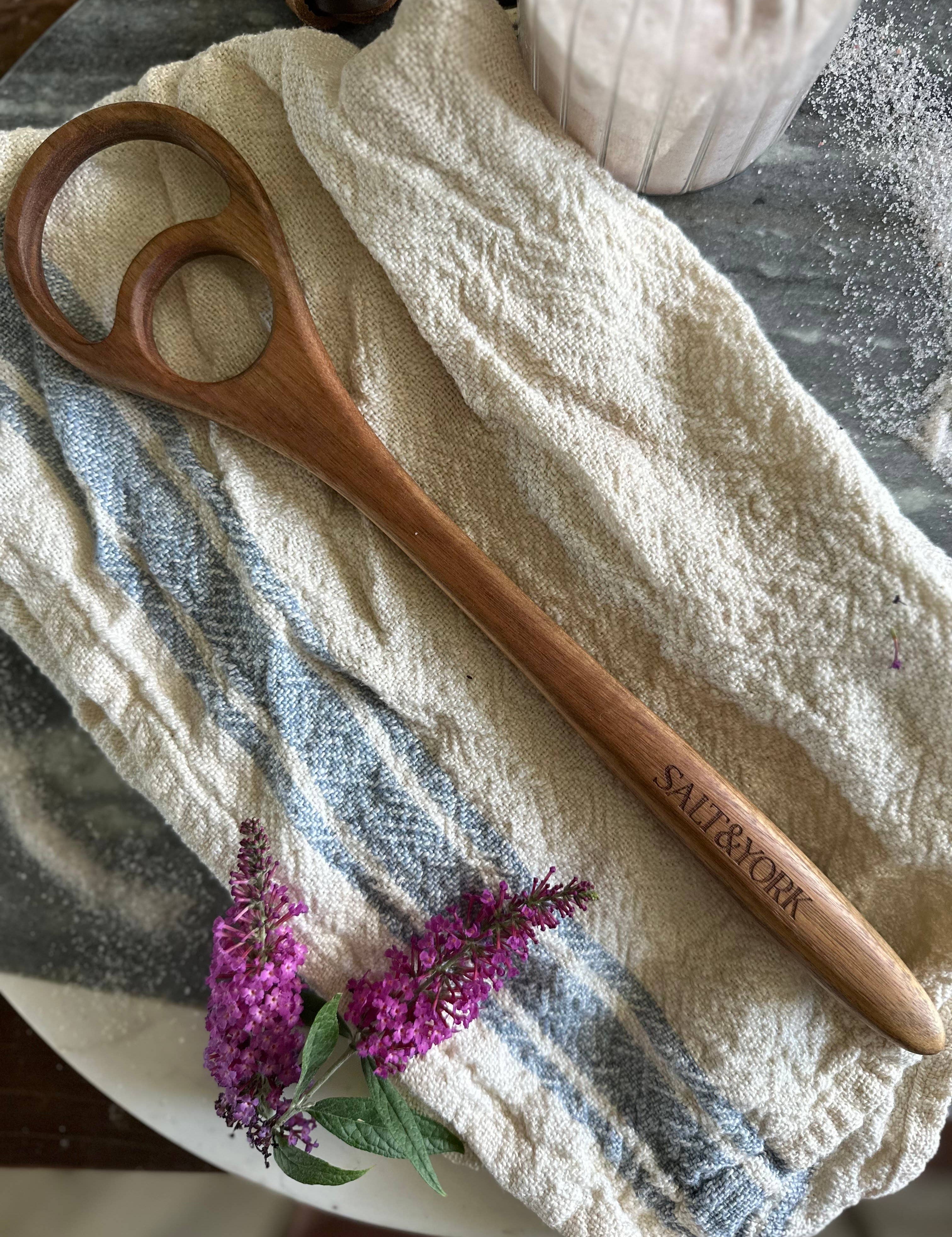 Large Acacia Wood Dough Hook or Dough Whisk