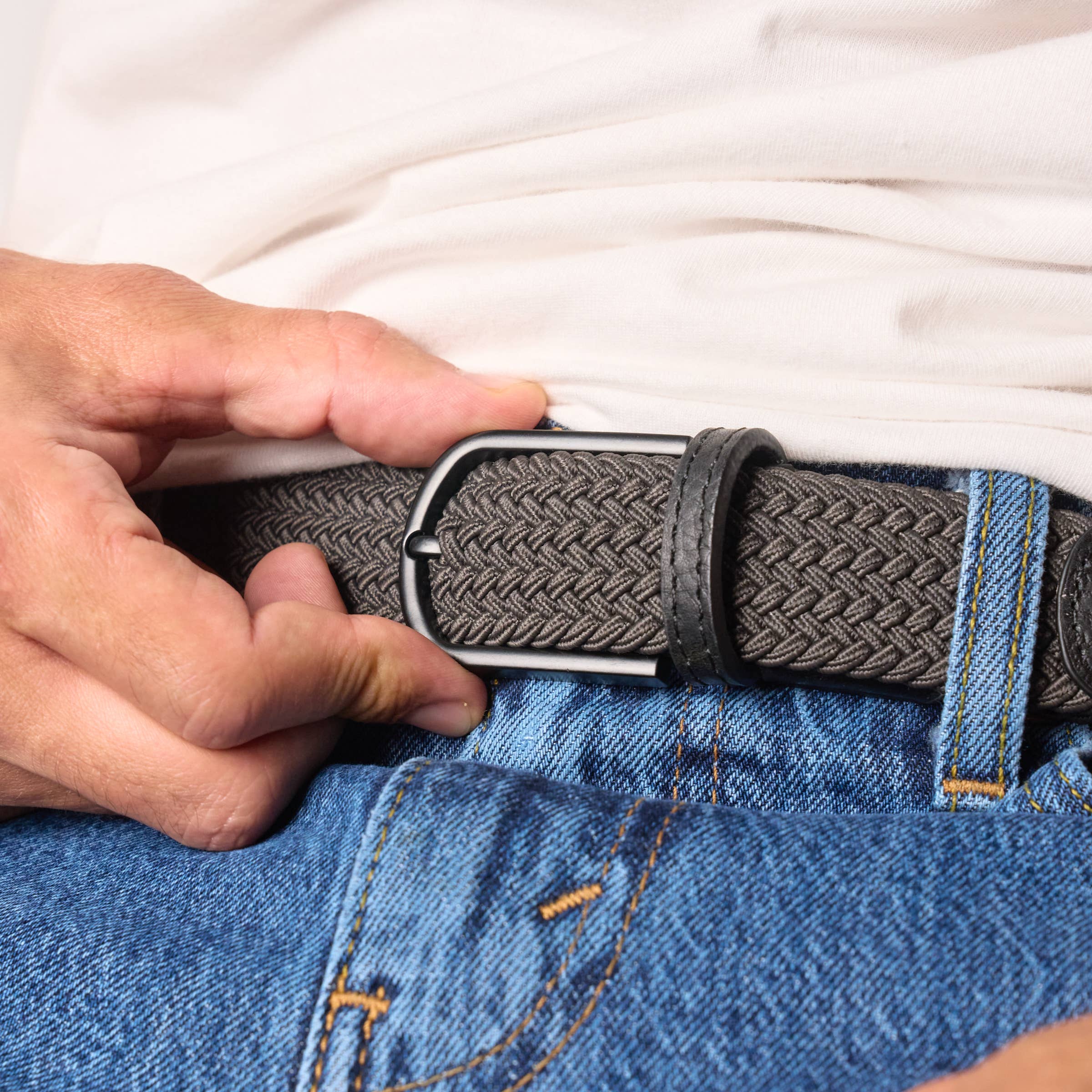 Solid Elastic Braided Belt - Taille 2