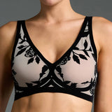 Sheer Flocked Bra