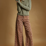 Floral Print Stretched Pants