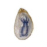 Decorative Resin Shell Shaped Dish with Sea Image, 6 Styles