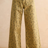 Floral Print Stretched Pants
