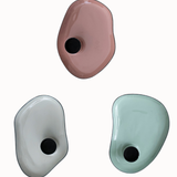 Enameled Metal Taper Holder with Tray