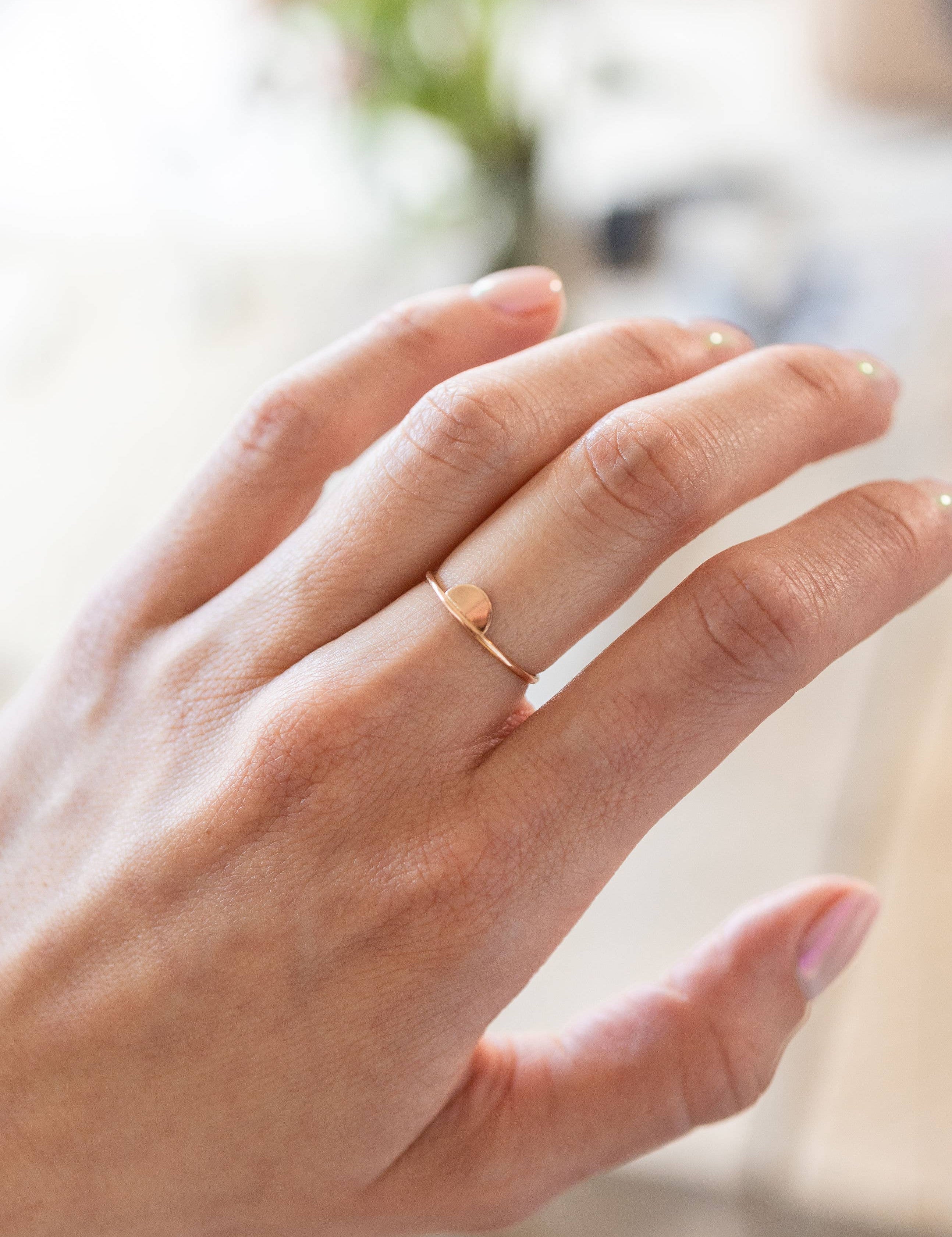 Half Moon Stacking Ring