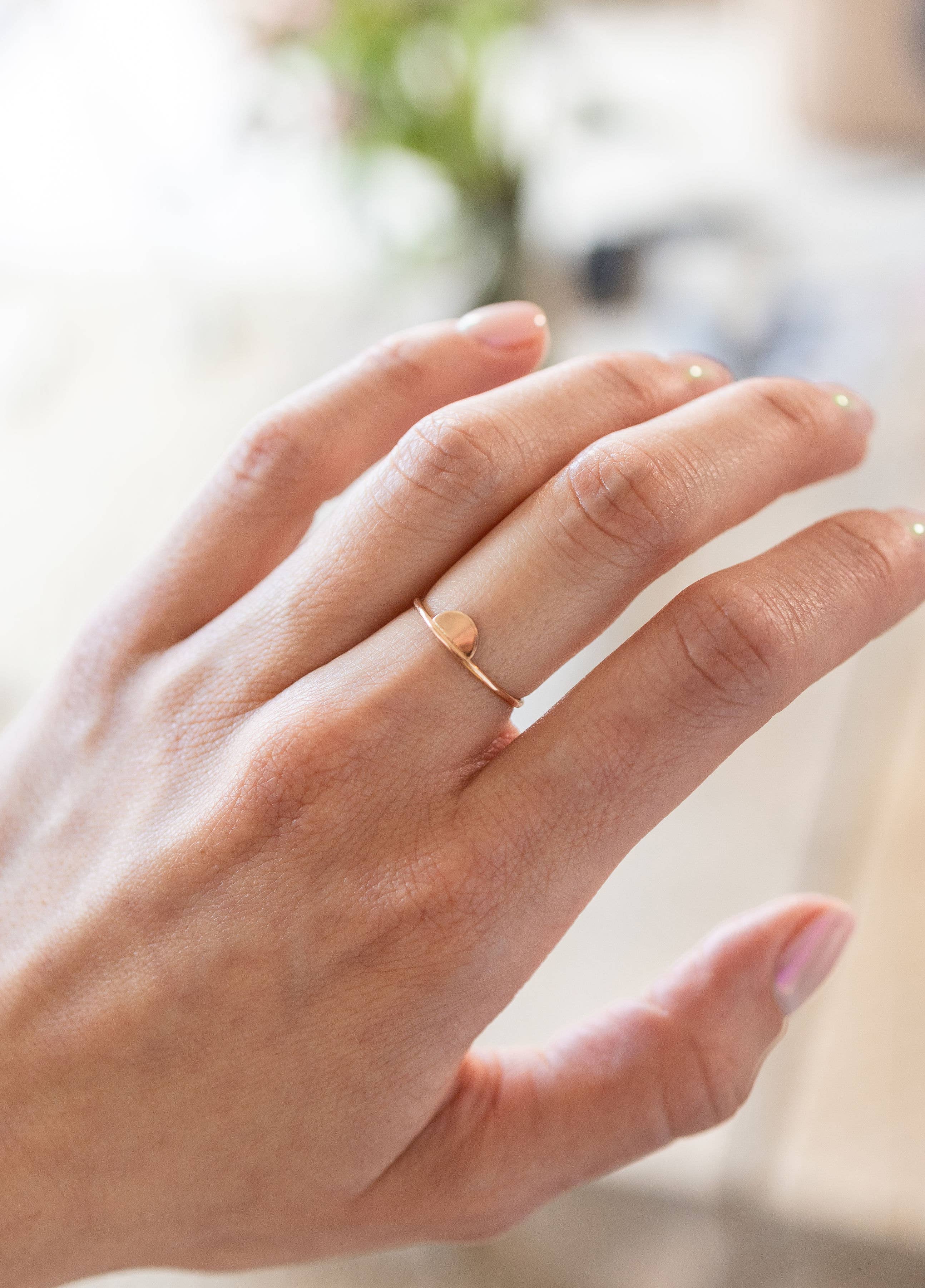 Half Moon Stacking Ring