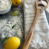 Large Acacia Wood Dough Hook or Dough Whisk