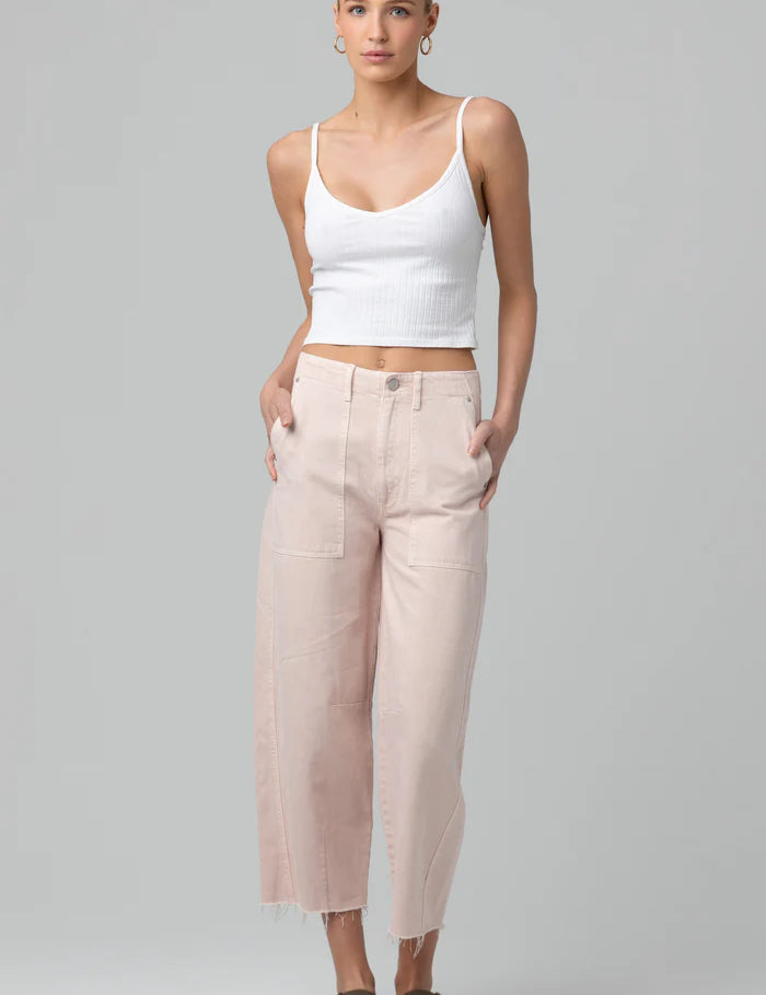 The Bowery Cropped Barrel Pant
