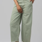 The Bowery Cropped Barrel Pant