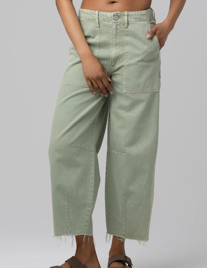 The Bowery Cropped Barrel Pant