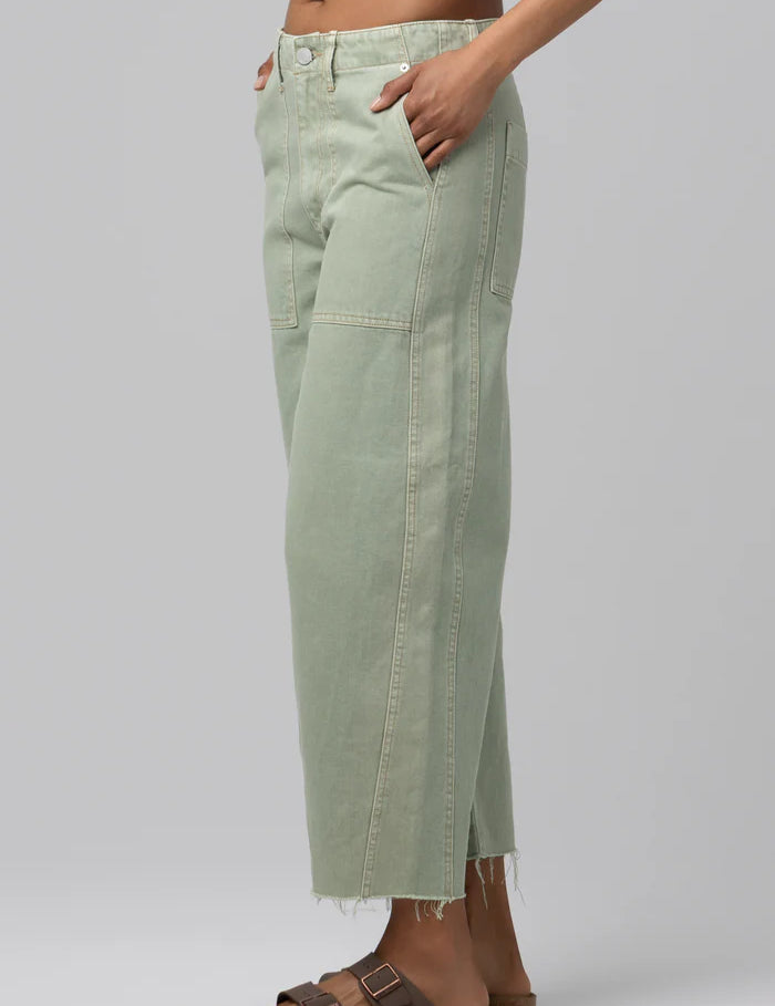 The Bowery Cropped Barrel Pant