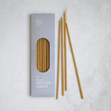 13.5" Beeswax Dipped Long Stem Candles