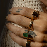 Ramona Ring - Raw Emerald
