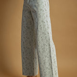 Floral Print Stretched Pants