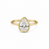 Pear Cut Bezel Ring