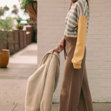 Stipe With Multi Color Knit Top