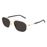 Men's Gold & Black Rimless Sunglasses
