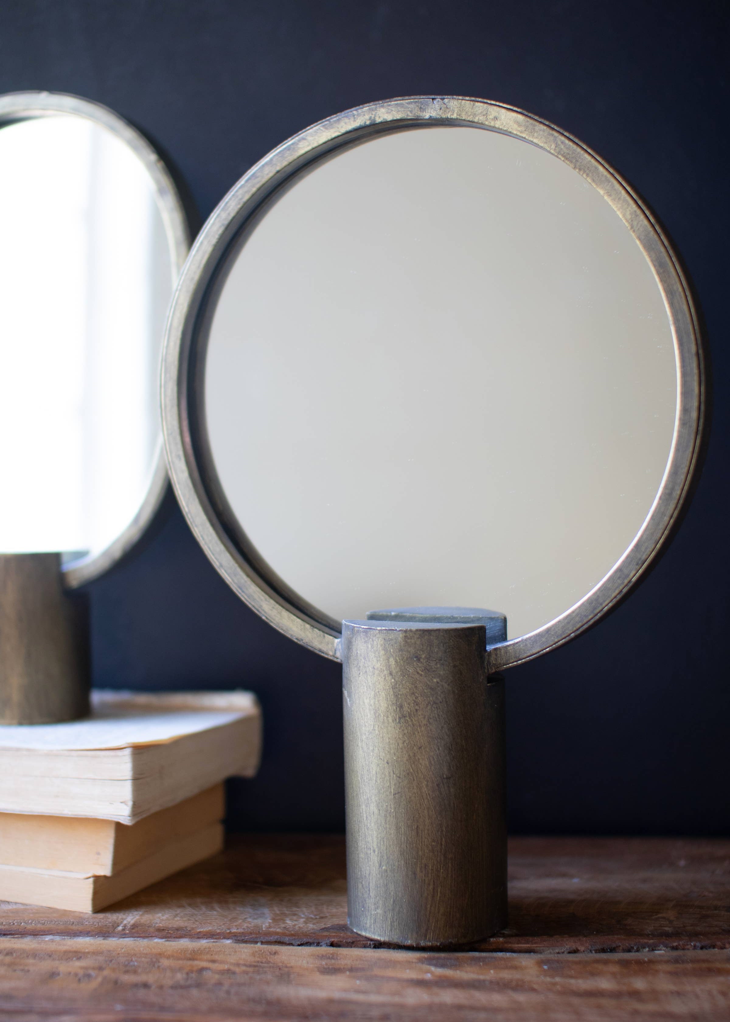 Antique Gold Tabletop Mirror